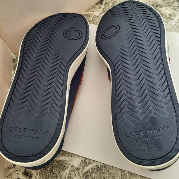 Cole Haan Blue Canvas Slip On  Casual Men's Size 12 like New - Picture 8 of 9